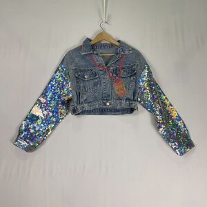 FreePeople Custom Denim Jacket Blue